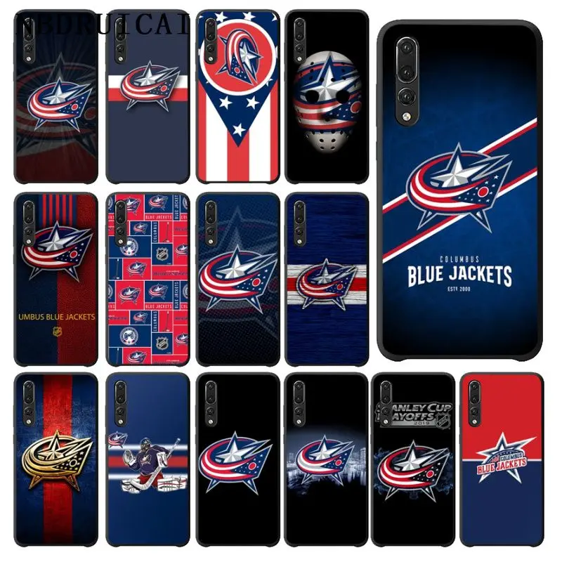 

NBDRUICAI Columbus Blue Jackets Silicone Phone Case for Huawei P9 10 lite P20 pro lite P30 pro lite Psmart mate 20 pro lite