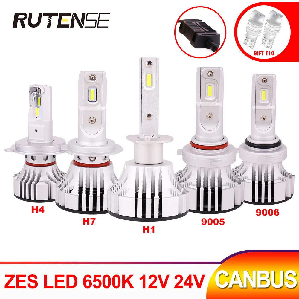 

CANBUS H7 led headlight H4 h11 h1 h3 9005 HB3 9006 HB4 9012 HIR2 880 h8 h9 9007 9004 H13 ZES LED H4 car bulb light 12V 24V 6500K