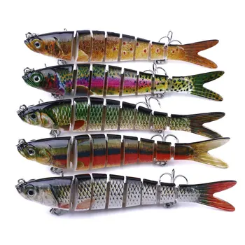 SPECIAL PROMO ❤️ Mini Multi Jointed Fishing Lure 8 Segments Flexible Fish Bait 27g Outdoor fishing tools Crankbait Tackle - discount item 40% OFF Sports & Entertainment