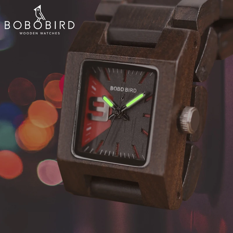 BOBO BIRD 25 мм маленькие женские часы деревянные кварцевые наручные часы лучшие подарки для девушки Relogio Feminino в деревянной коробке