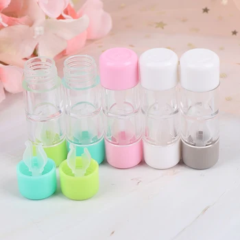 

1Pcs Cosmetic Contact Lens Container Holder RGP Hard Contact Lens Case Protective Box 5 Colors