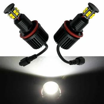 

Car Angel Eye Lights 1 Pair Aluminum Alloy 6000K Set Replacement Parts