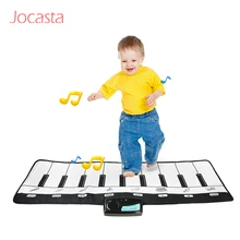 Big Size 110x36 cm Piano Music Mat for Kids With 8 Instrument Hand Feet Touch Play Tones Baby music playmat Educational Toys ]