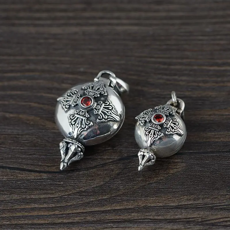 Буддийская Подвеска из серебра с искусственными элементами шесть слов резьба