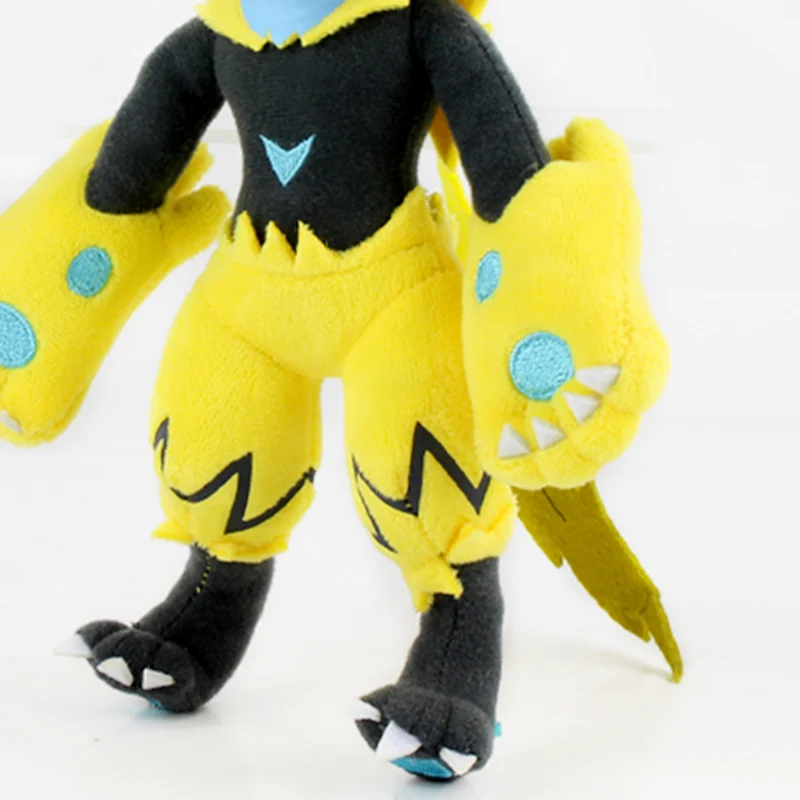 25 см Zeraora плюшевые игрушки стоячие фигурки мягкие мультфильм кукла подарок на день рождения для детей