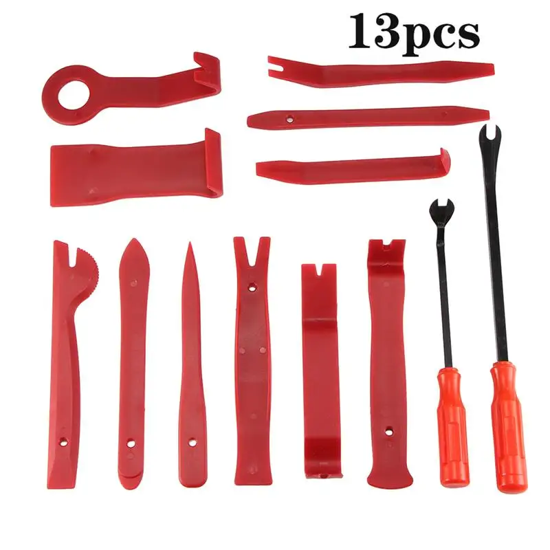4/7/11/13/19/22Pcs Car Audio Door Clip Panel Trim Dash Auto Radio Removal Pry Tools Set Car Interior Removal Tool
