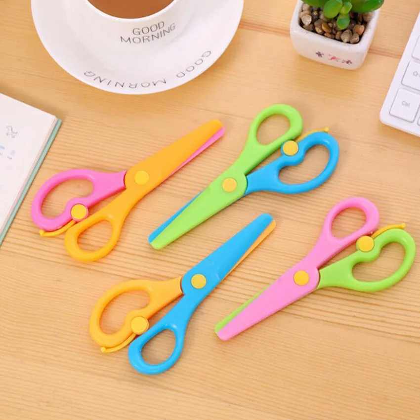 1PC Plastic Kids Scissors For DIY