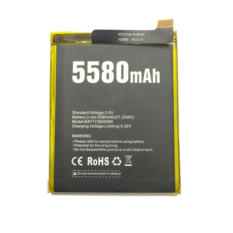 BAT173605580 Для Doogee S60/S60 Lite перезаряжаемый мобильный телефон аккумулятор Для Doogee S60/S60 Lite 5580mAh литий-полимерный аккумулятор