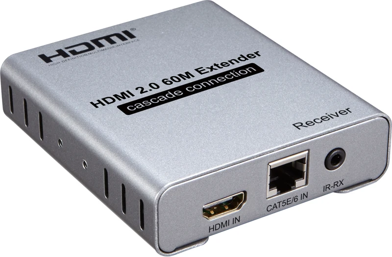 HDMI 2,0 удлинитель 60 м каскадное соединение 4 к 60 Гц через Cat5E/6 CAT6 RJ45 Ethernet кабель 1080P 120 м передатчик приемник конвертер