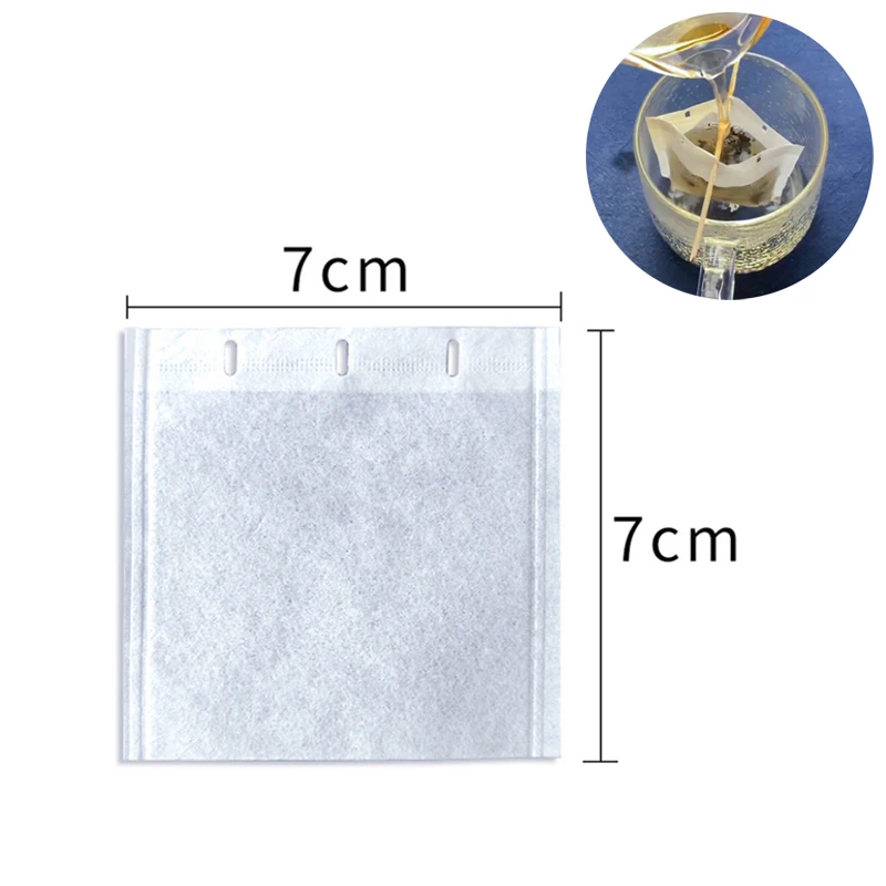 

With Perforation Empty Tea Bags Filter Paper Herb Loose Bags For Coffee Home and Travel Necessities 120pcs/lot