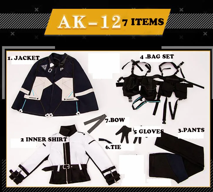 CLOTHES SET Одежда для косплея с фронтальной линией для девочек; костюм для косплея; костюм для женщин; Маска для париков - Цвет: CLOTHES SET