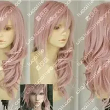 Горячий~ Final Fantasy Lightning Srah длинный микс розовый косплей парик