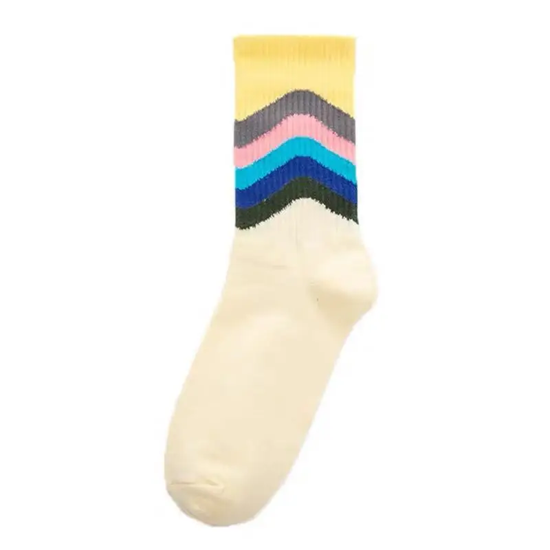 Adult Mid Calf Crew Air SH Socks Max Direction Arrow Shanghai Limited Limit Sean Wotherspoon Cotton Sports Sky Sea Ocean Wave