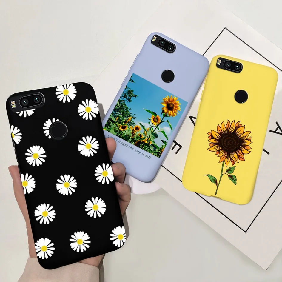 Butterfly Sunflower Pattern Soft Phone Case with Protective Bumper