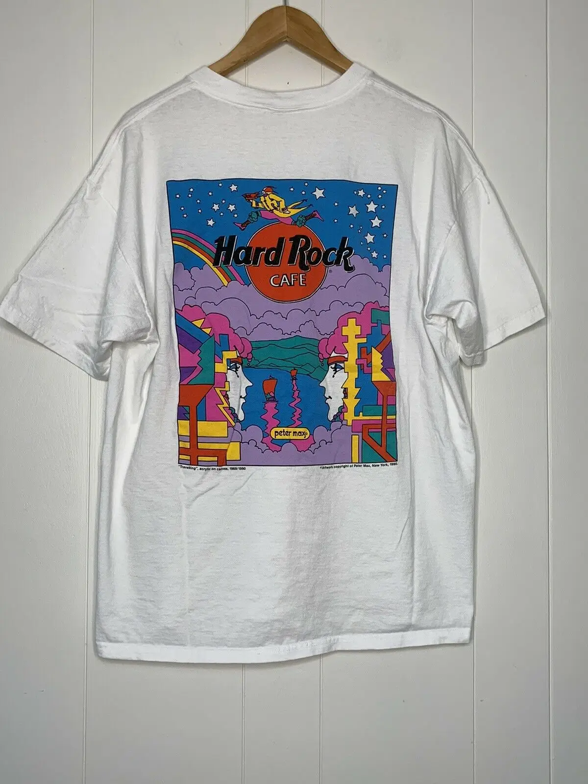 Vintage Hard Rock Cafe Peter Max 'Save The Planet' Signature Series T Shirt Xl