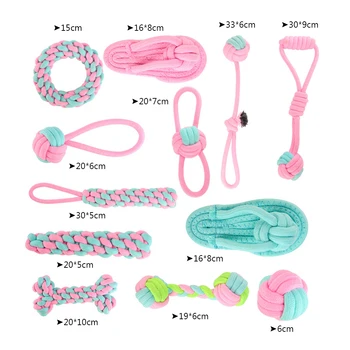 

Pet pet supplies dog pet dog puppies cotton chew toy durable braided bone rope combination