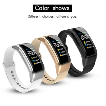 

Smart Bluetooth Bracelet Sports Fitness Tracker Heart Rate Blood Pressure Monitoring Information Reminder Bluetooth Headset Call