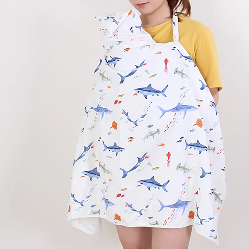 Mummy Blanket Baby Breastfeeding Blanket Newborn swaddle Baby Shawl Gauze Toddler Wraps Outdoor Nursing