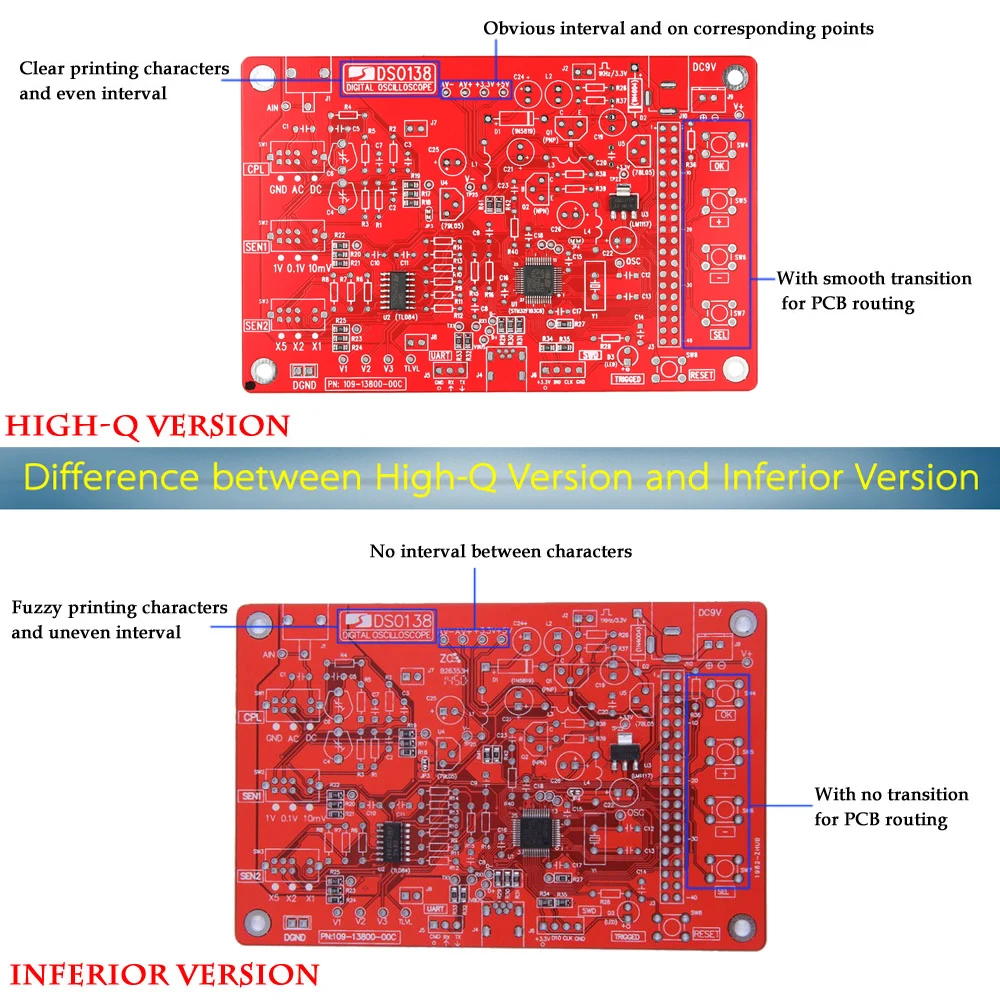 DSO 138 2 4 &quotцифровой осциллограф TFT DIY Kit не спаянный 200 кГц электронный Обучающий
