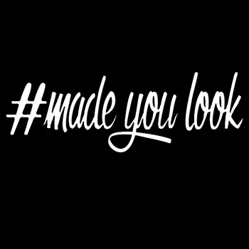 

16*5.4cm 1 pcs #made you look JDM girl MEDIUM sticker Funny JDM car truck window decal Cool Graphics Car Accessories
