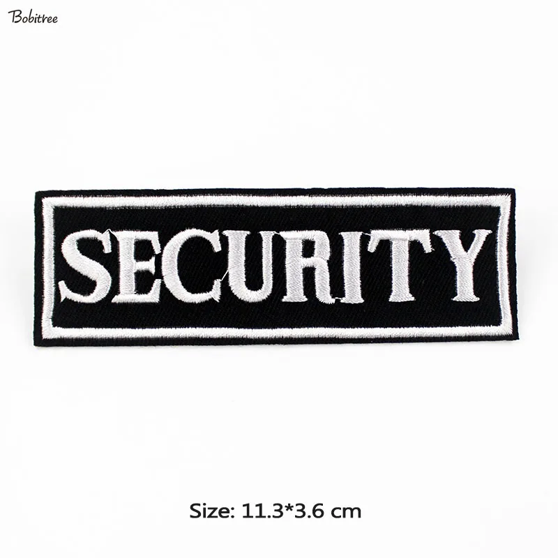 Безопасность черно-белые английские слова железные нашивки эмблемы с вышивкой Хлопчатобумажные Ткани Швейные Аппликации для ткани DIY аксессуары