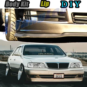 

Car Bumper Lip Front Spoiler Skirt Deflector For Infiniti Q45 F50 MK3 2001~2006 Tune Car Modified Body Kit VIP Hella Flush Lips