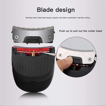 

Professional Self-Service Hair Clipper Electric Hair Beard Trimmer Rechargeable Ietelligent Variable Light Hair Clipper Gift