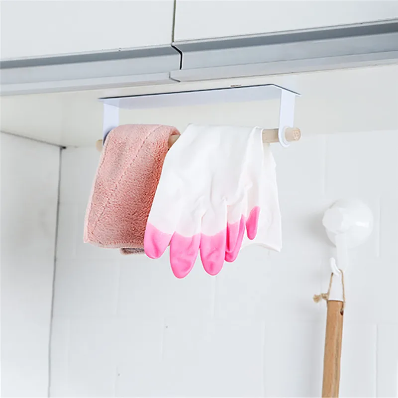 Стойка для полотенец для ванной комнаты, вешалка для кухонного шкафа, клейкий держатель для бумаги, держатель для рулонов, держатель для двери, подвесной, Прямая поставка/C