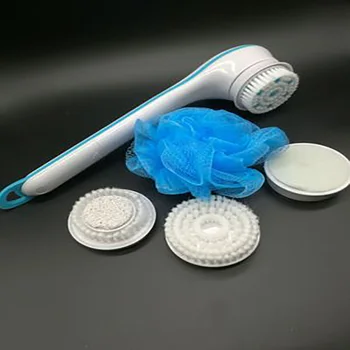 

Electric Shower Brush 2-in-1 Massage Brush Bath Brush with 5 Brush Head Wireless Long Handle Back Rub Foot Scrubber