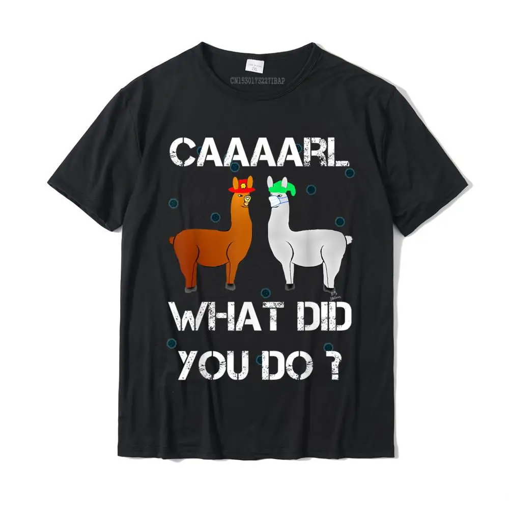 Tops & Tees Printed Tops Shirt Summer 2021 Popular Geek Short Sleeve All Cotton O-Neck Men Top T-shirts Geek Wholesale funny llama with hats lama with hat carl what did you do T-Shirt__MZ23535 black