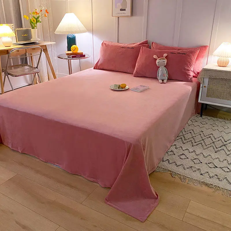 Bonenjoy drap de lit en flanelle, drap de lit de grande taille, Queen Size, King Size, pour
