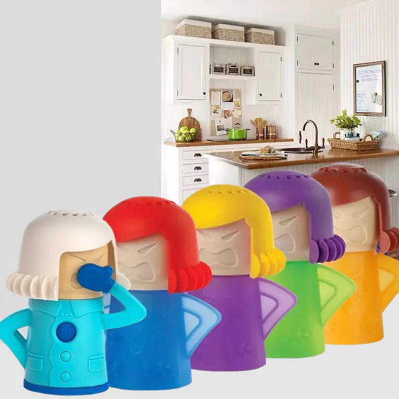 Angry Mom Model Microwave Cleaner Easily Clean Oven Steam Cleaner Appliances for The Kitchen Refrigerator Cleaning 1