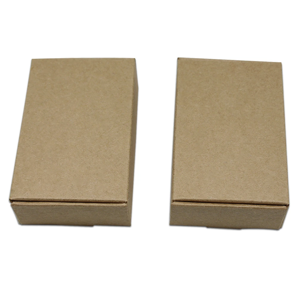 

Wholesale Brown Paperboard Package Box Wedding Favors Gifts Boxes Ornaments Earrings Wrapping Kraft Paper Mini Carton Box 50pcs