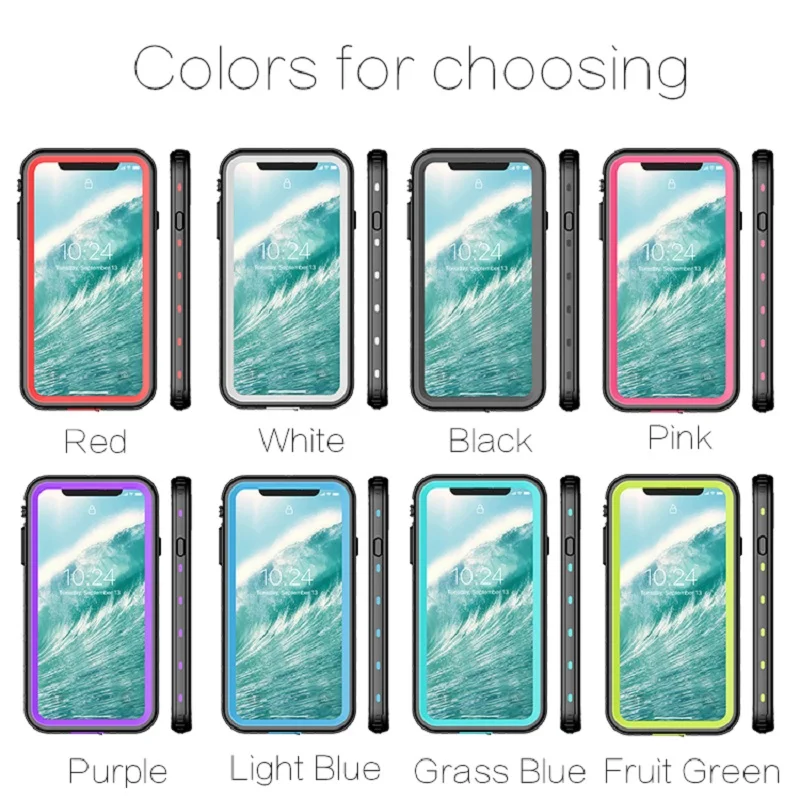 R-JUST водонепроницаемый чехол для iphone X XS XR XS MAX противоударный Прозрачный чехол для iphone XS MAX XR водонепроницаемый чехол для телефона