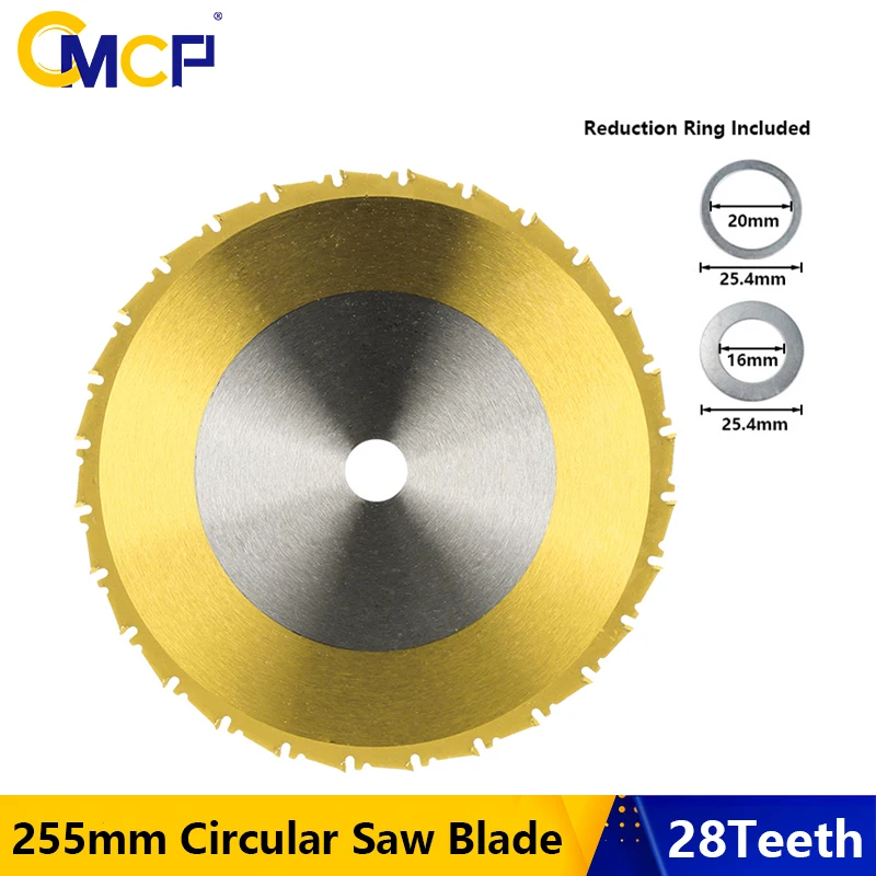 CMCP255mmCircualrSawBlade255x254x28TTCTCuttingToolTitanium