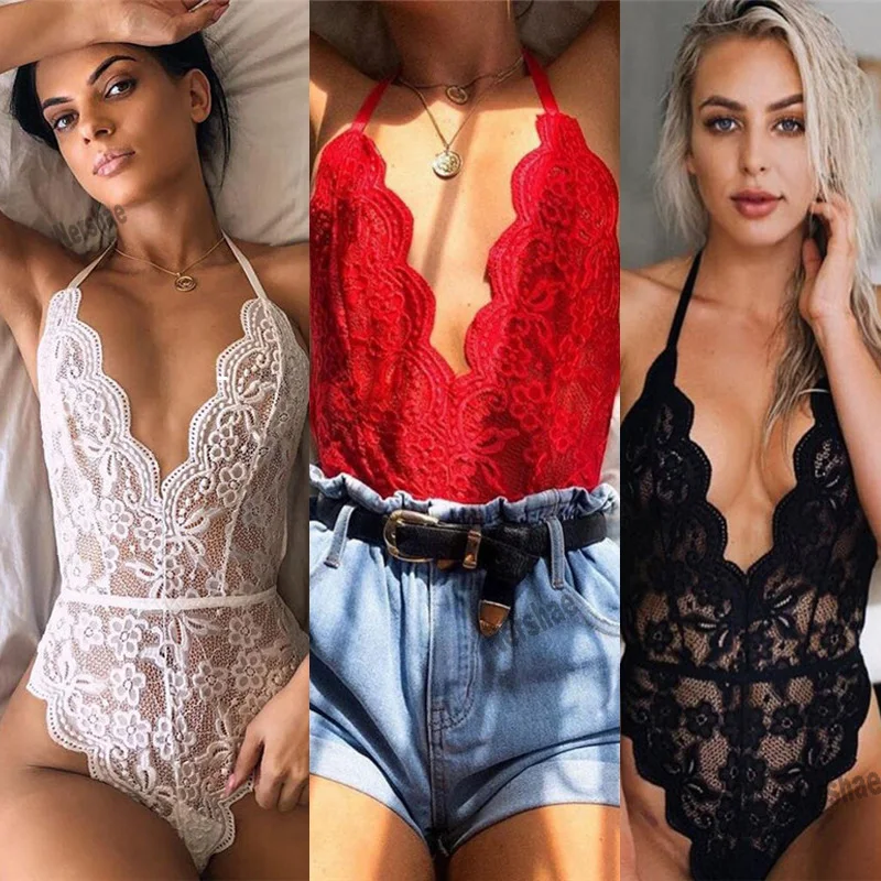 S-3XL порно белье Сексуальная комбинация кружевная сорочка Эротическое нижнее