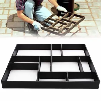 

10 Grids Concrete Mold Reusable Walk Maker Stepping Stone Paver Path Maker Walkway Pavement Paving Moulds For Patio Yard Garden