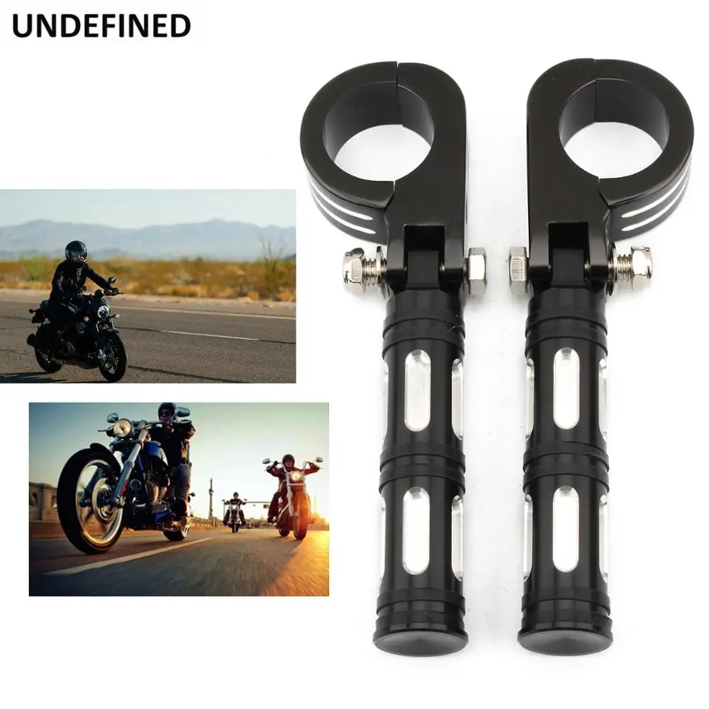 DER Stylish 32mm 38mm Motorcycle Highway Foot Pegs Engine Guard Crash Bar Footrests w/Clamps Mount Pedal For Harley Ho-n-da Yamaha Chopper Motorcycle Footrest Foot Pegs Color : 32mm B 
