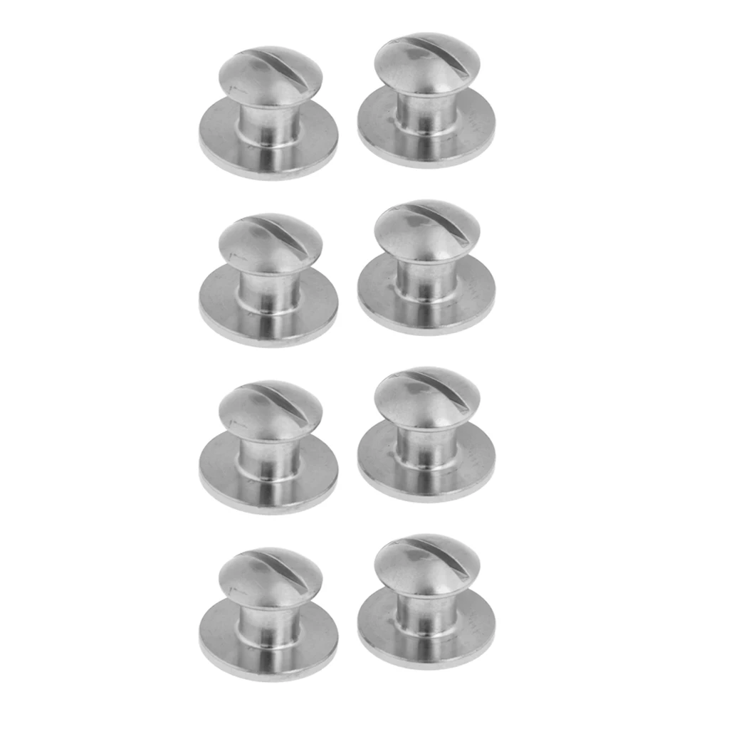 Perfeclan 8pcs Tech Scuba Diving Diver BCD Backplate Book Screws Accessories