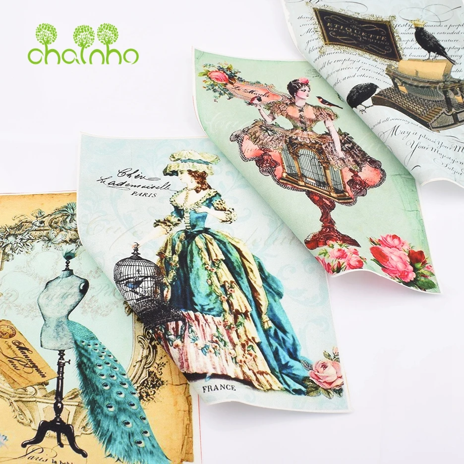 Hand Dyed Cotton Canvas Fabric,Palace Series,For DIY Sewing & Quilting Purse,Book Cover Decoration Material,15x20cm/Piece,CHD59