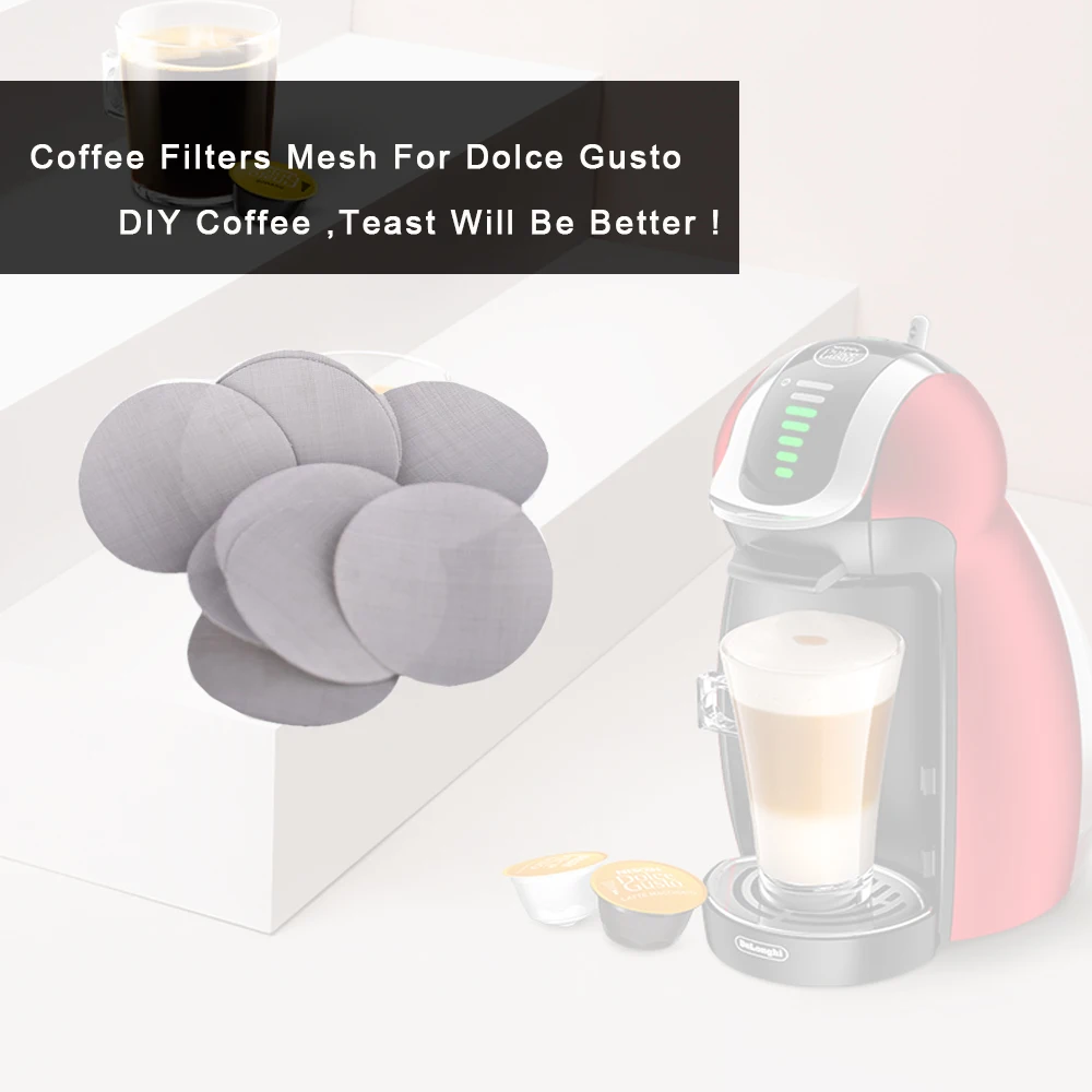 5 шт. фильтровальная сетка совместимая с Dolce Gusto Пищевой металлический диаметр 35