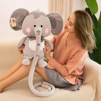 

Cute Soft Down Cotton Measuring Ruler Cute Elephant Plush Toy Height Measuring Ruler Elephant Comforting Children Sleepingpillow