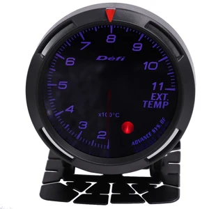 Image 3 - 60mm Car Auto 12V Exhaust Gas Temp Gauge Universal Ext Temp Meter EGT With Sensor and Holder 7 Colors Light