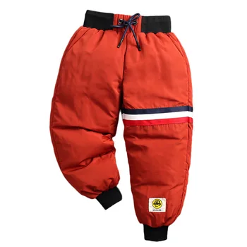 

Autumn Winter Pants for boy Warm Slim Children's Pants Kids Pencil Pants Toddler boys Thick Velvet Down cotton trousers Casual