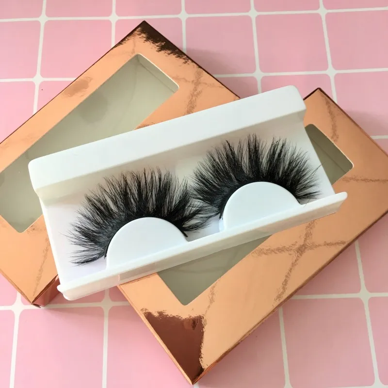 

Eyelashes 6pairs/lot 25mm 3D Mink Lashes Soft Paper Eye Lash Box
