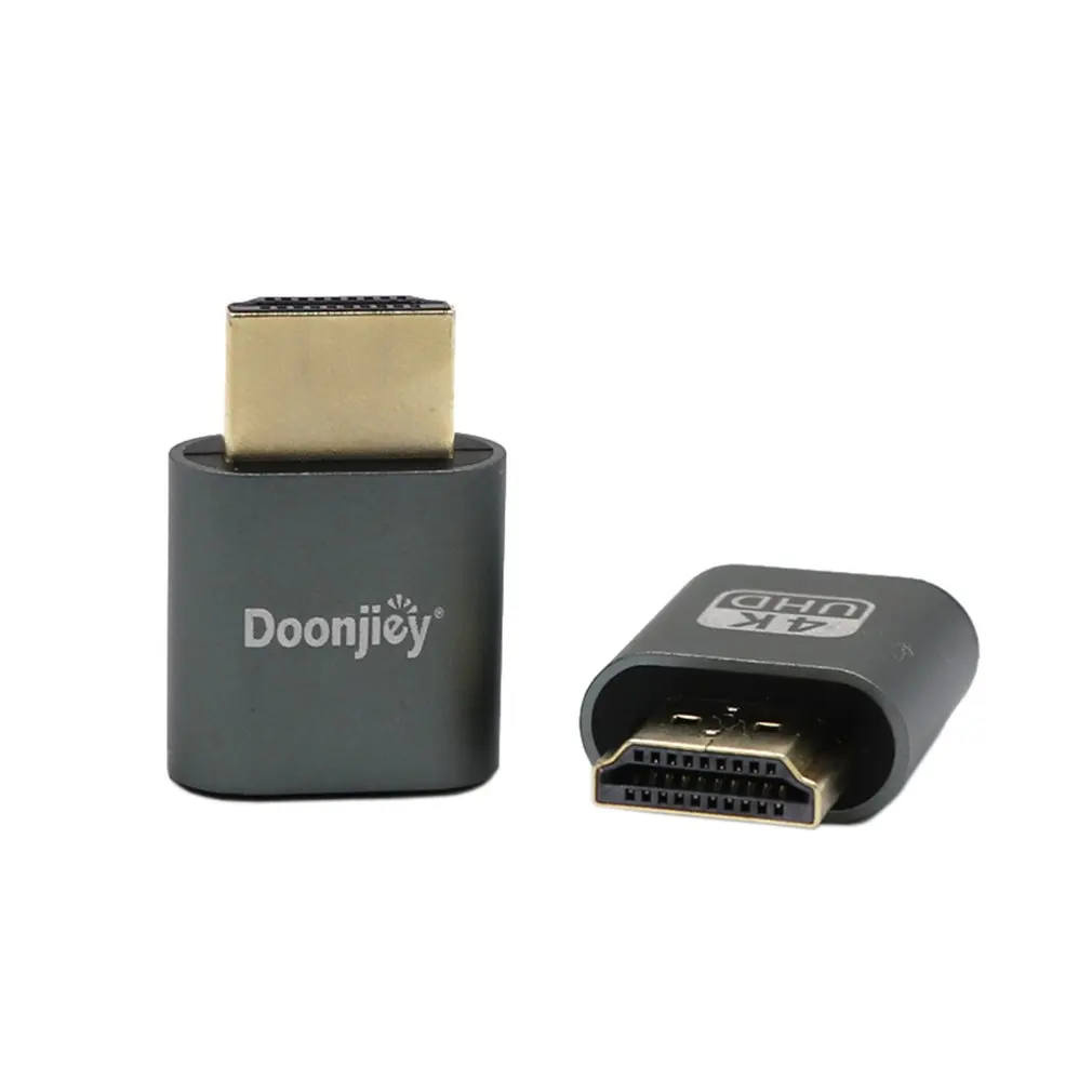 VGA HDMI Dummy Plug Virtual Display Emulator Adapter DDC Edid Support 1920x1080P For Video Card BTC Mining Miner