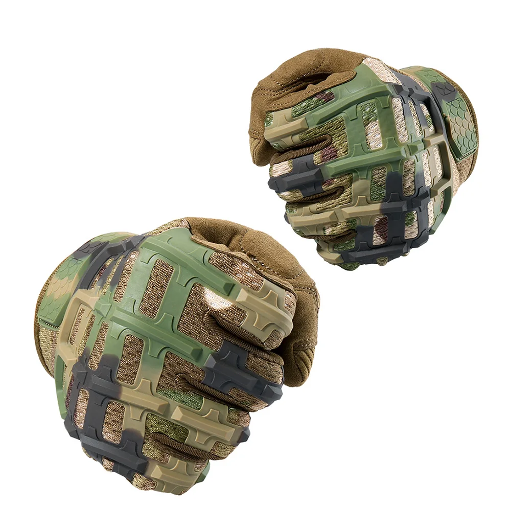 Tactical Military Full Finger Glove Army Multicam Camo Airsoft Shooting Mittens Cycling Paintball Fishing Driving Gear Men Women