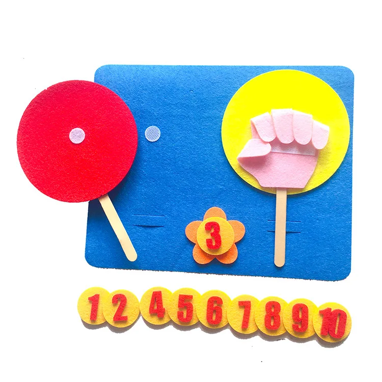 1 Набор Монтессори математическая игрушка пальчиковые цифры морковь яблоня игрушка ручной работы для детей подсчет детей DIY плетение ремесло обучающие средства ZXH
