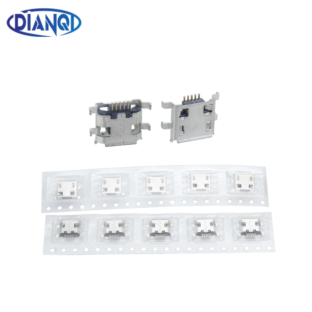 10 шт. Micro USB 5 контактный разъем 0 8 мм B типа мама для Мобильный телефон мини usb