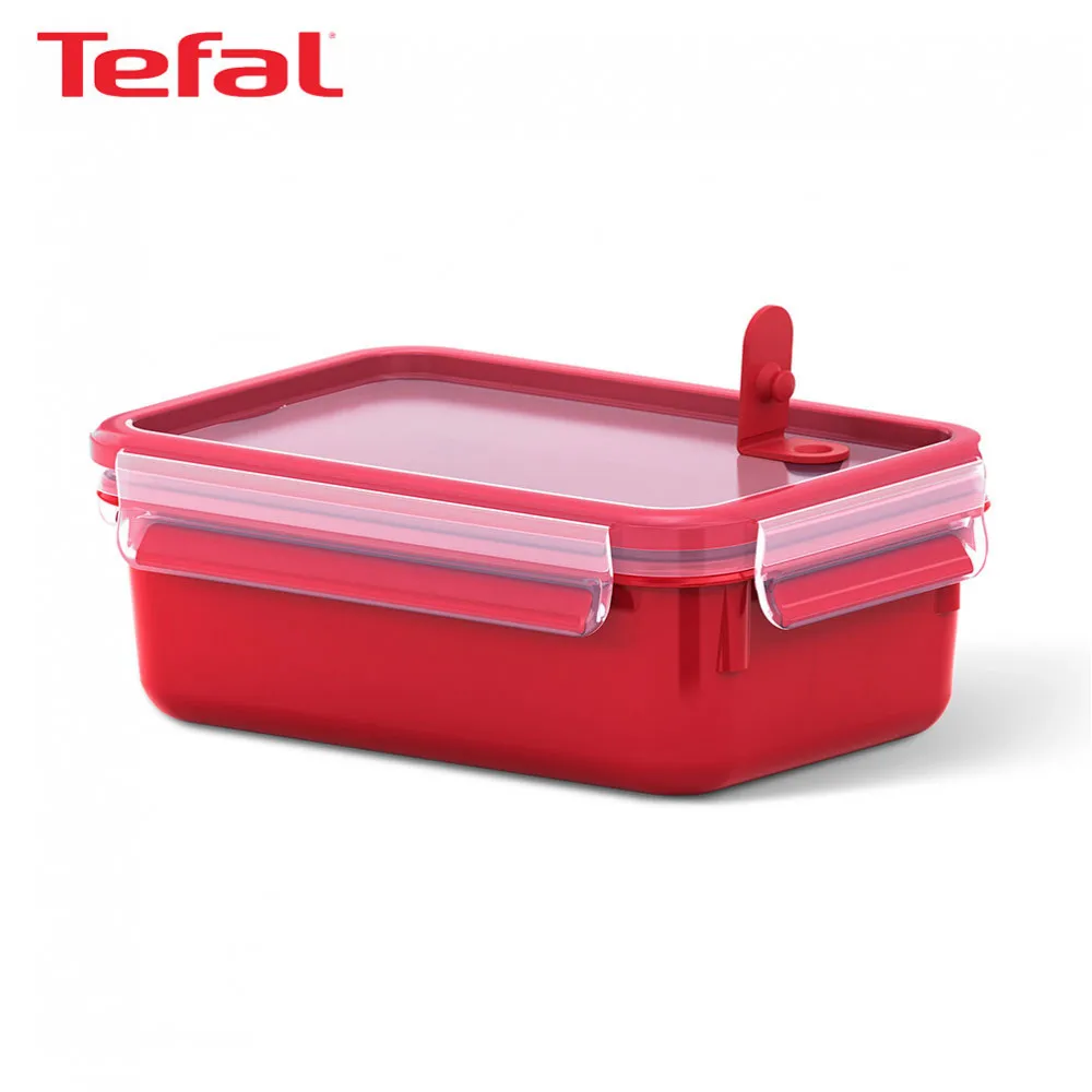 Контейнер Tefal Clip and Micro из пластика, красный, 0,8 л K3102112